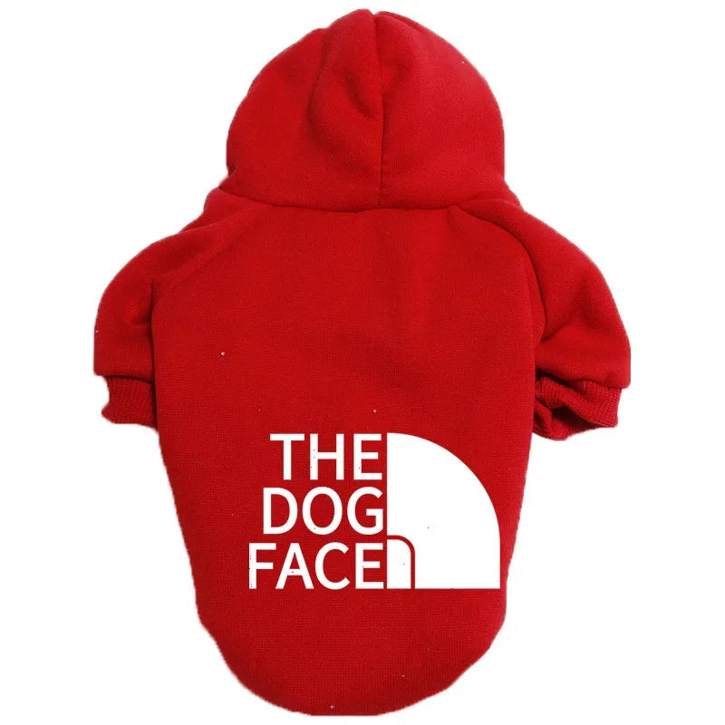 Text Pattern Dog Hoodies for Autumn and Winter