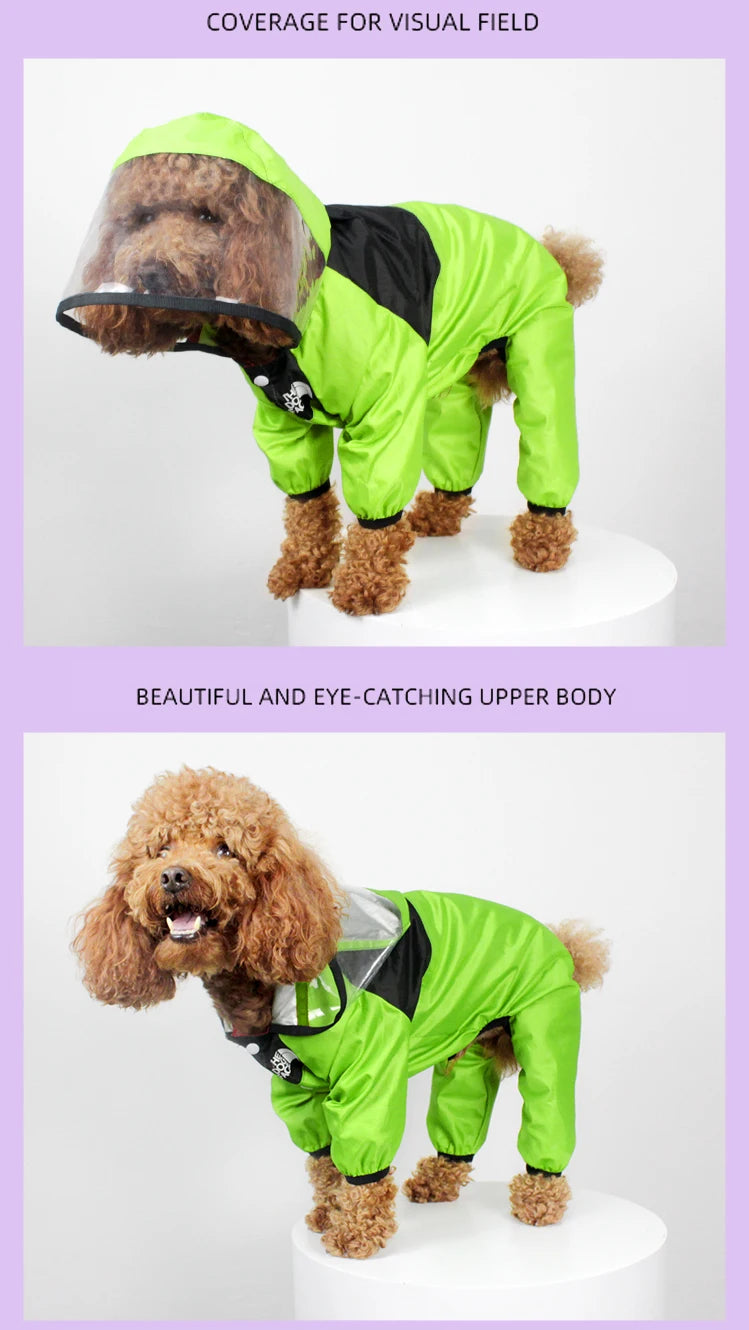 Waterproof Dog Raincoat with Hood