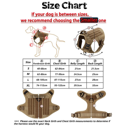 Tactical Dog Harness Vest for Training