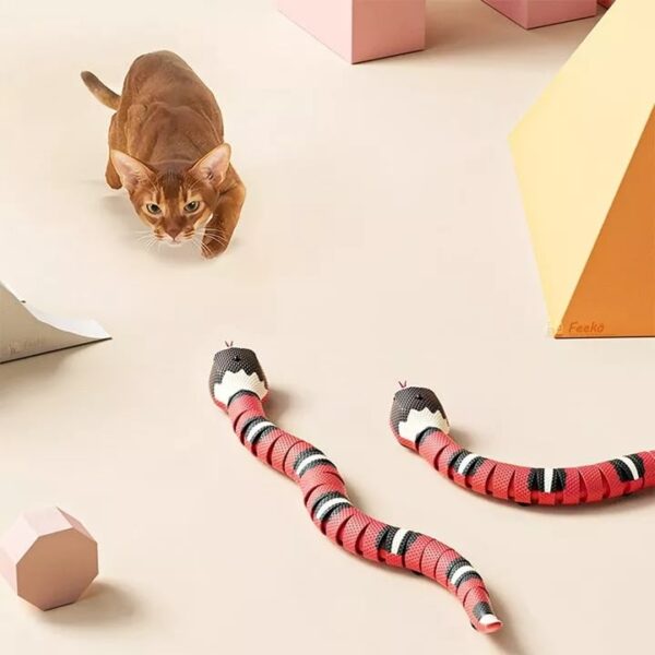 Smart Sensing Snake Cat Toy with USB Charging Best Sellers YourCatBackpack