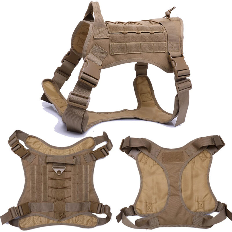 Tactical Dog Harness & Leash Set for K9 Training Pet Collars, Harnesses & Leashes YourCatBackpack