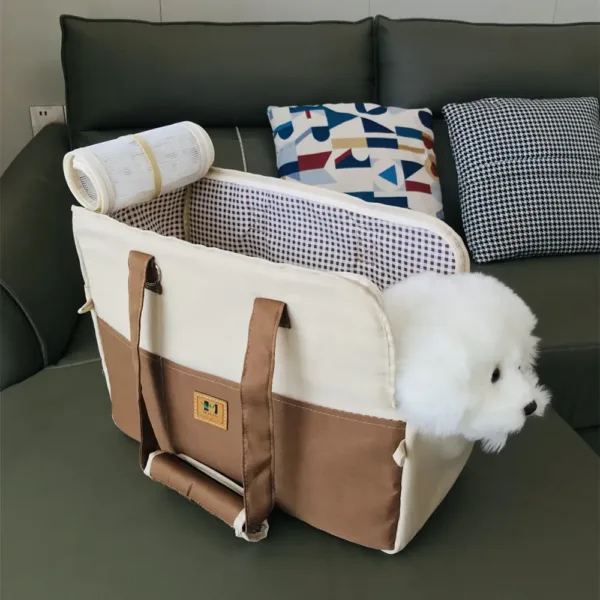 kf S76061e15e63748e6bff8239546d8e850V Dog Car Seat Dog Booster Car Seat Cat Carrier Bag Cat Bed for Small Dogs Cats Comfortable & Safe Dog Car Seat Booster Bag