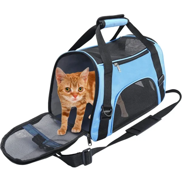 kf S0418473185f94fc6b4487c5da637ba25h Soft Sided Portable Pet Carrier Bag Breathable Dog Cat Carrier for Travel Outdoor Handbag Style Soft-Sided Portable Pet Carrier Bag for Travel & Outdoor Adventures