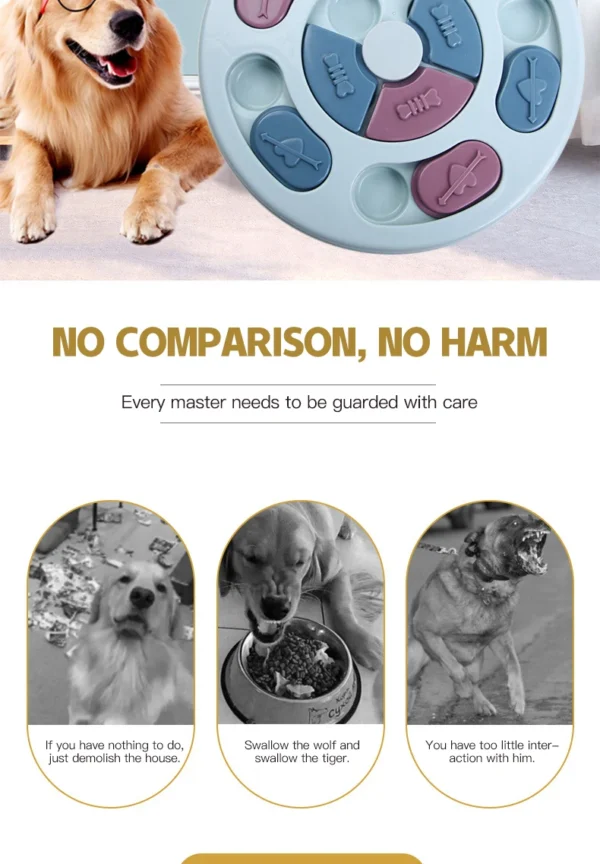 kf S26f15a771b134b00b45ce746d9a6fc128 Pet toys cats and dogs relieving boredom feeding plates slow food bowls interactive brain training feeding Interactive Pet Feeding Plate for Dogs and Cats to Relieve Boredom