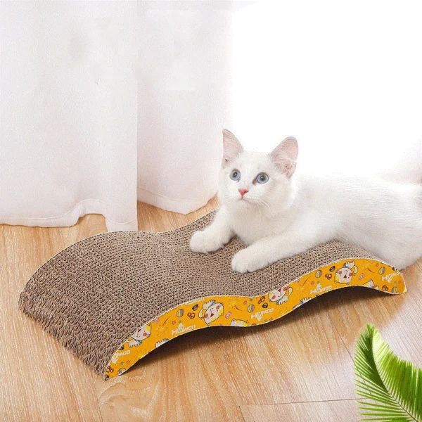 kf S273e8167f97648a4a2d8b627ec676baeP Cat Toys cat scraper sharpening claw cardboard corrugated board scratch resistant cat scratch board Cat toy Smart Cat Scratching Board - Corrugated Cardboard Sofa Cushion Bed