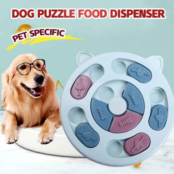 kf S27f15cf0ace44cdd8c1cc27eb51509ceb Pet toys cats and dogs relieving boredom feeding plates slow food bowls interactive brain training feeding Interactive Pet Feeding Plate for Dogs and Cats to Relieve Boredom