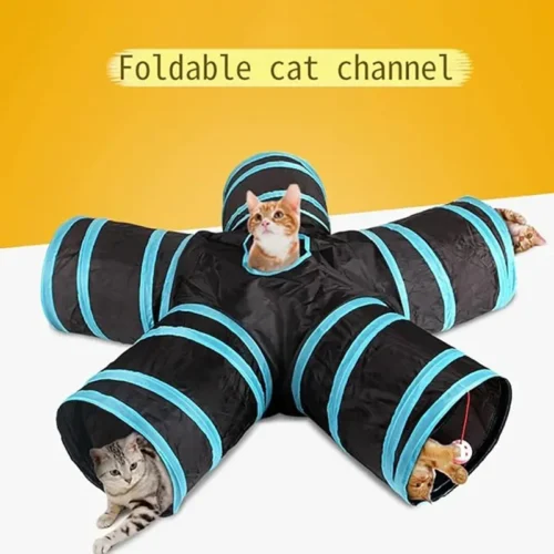 kf S28114ab2501a4d1d8c951963620fe3ccm Wear resistant Cat Play Tunnel Foldable Pet Animal Tunnels with Crinkle Playing Toy for Cats Guinea Home