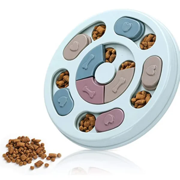 kf S7fc6cd78667d49fd831e3faf6a9aea91F Pet toys cats and dogs relieving boredom feeding plates slow food bowls interactive brain training feeding Interactive Pet Feeding Plate for Dogs and Cats to Relieve Boredom