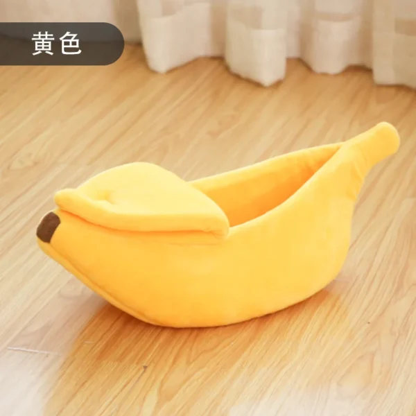 kf S84ca9a5e52734df39d86f59cbf996fefm Pet banana shaped warm cat nest dog nest semi closed pet nest hamster nest pet bed Cozy Banana Pet Nest for Cats, Dogs, and Small Pets