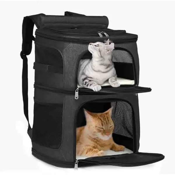 kf Sab33731d2ede477397fc7976b3bd2962Y Sac dos pliable double couche Electrolux pour animaux de compagnie petit moyen chat chien chiot de Smart Foldable Double-Layer Pet Backpack for Cats and Small Dogs, 7kg Capacity