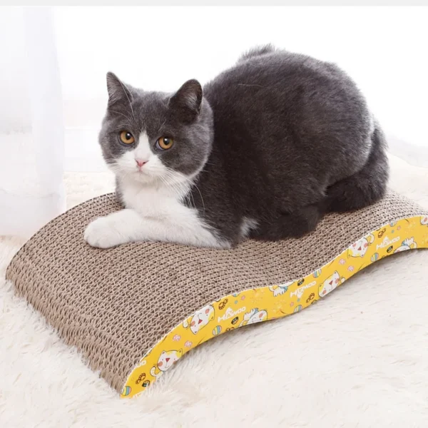 kf Sf7fb852415be4c9081e8c66cd2292bb6z Cat Toys cat scraper sharpening claw cardboard corrugated board scratch resistant cat scratch board Cat toy Smart Cat Scratching Board - Corrugated Cardboard Sofa Cushion Bed